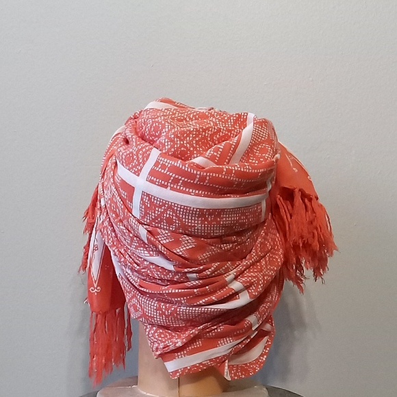 Stunning 2pc Orange Gaucho top & wrap - Picture 12 of 16